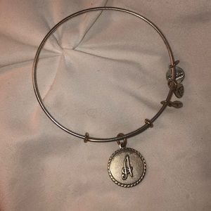 Alex and Ani “A” letter charm bracelet